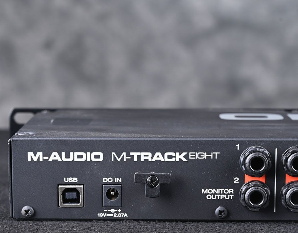 M-Audio M-Track Eight USB Audio Interface – 8 Mic Preamps – Tested - Working