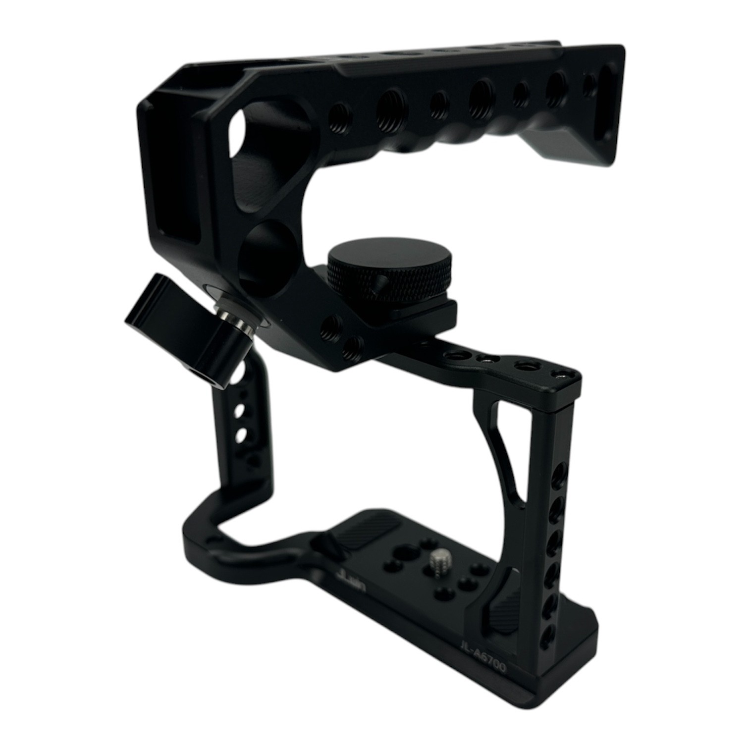 JLWIN Full Camera Cage with Top Handle for the Sony Alpha A6700 Filmmaking Video