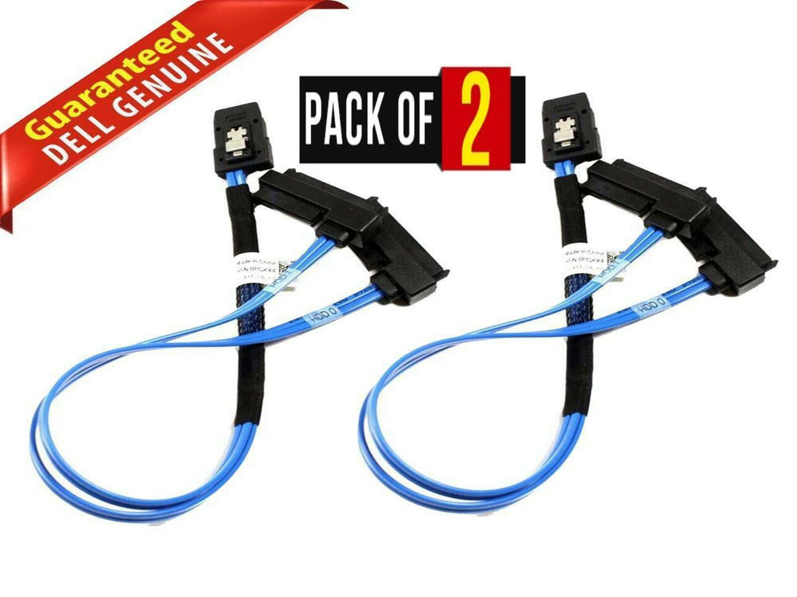 Lot x 2 New Genuine Dell PowerEdge R2200 SAS HD PERC8 P3 Cable Blue 0PGKX4 PGKX4