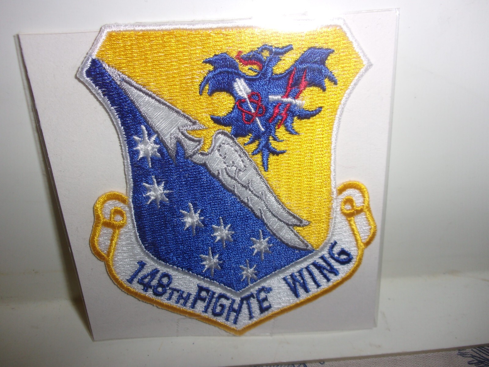 Post WWII USAF 148th Fighter Wing FE, PP Insignia Factory Error