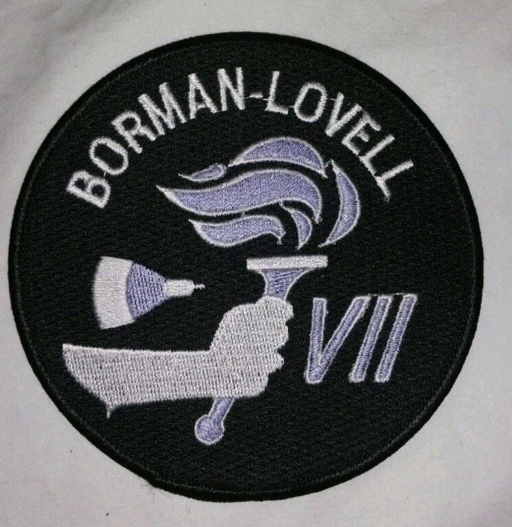 NASA PATCH SPACE SHUTTLE ASTRONAUTS BORMAN LOVELL GEMINI VII COLLECTIBLE
