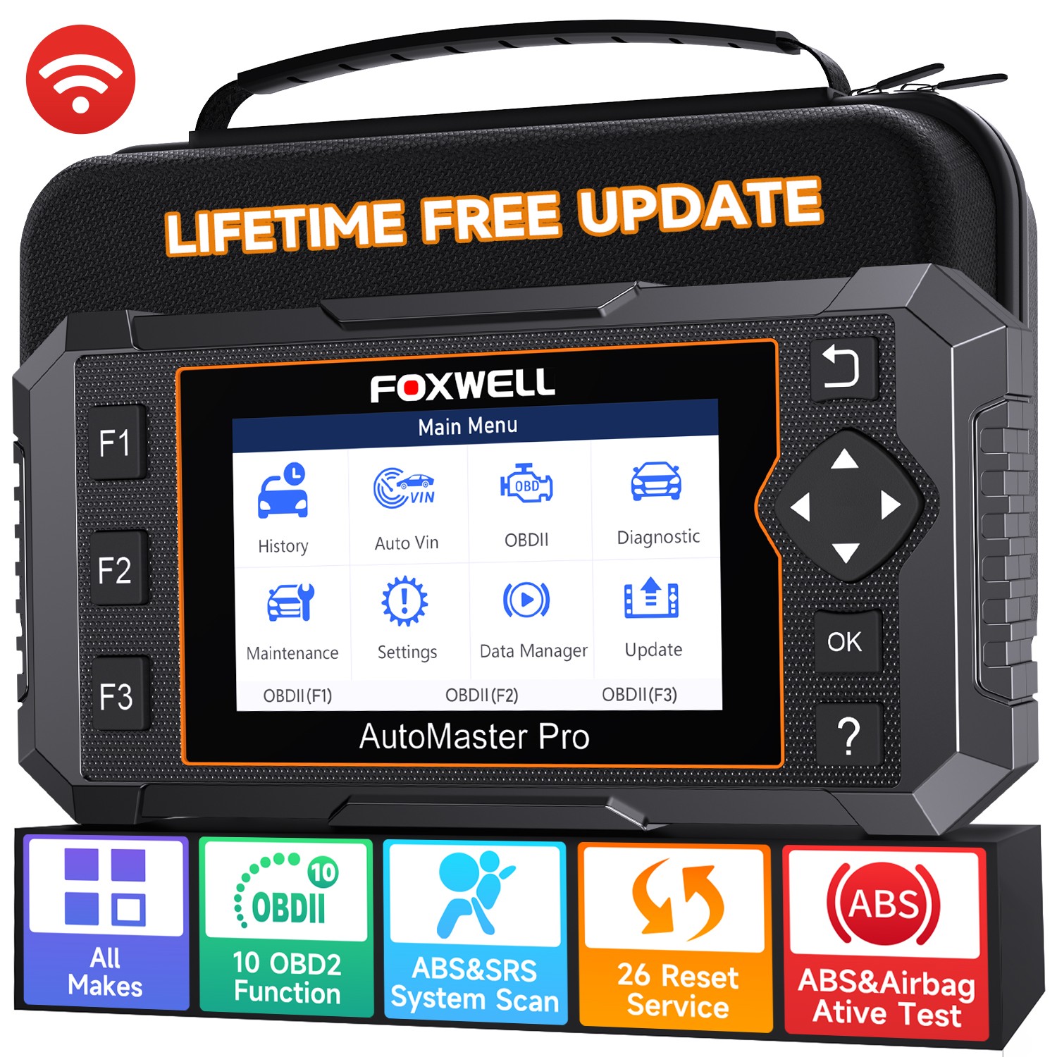 FOXWELL NT650 Elite Automotive Bidirectional OBD2 Scanner ABS Diagnostic Tool