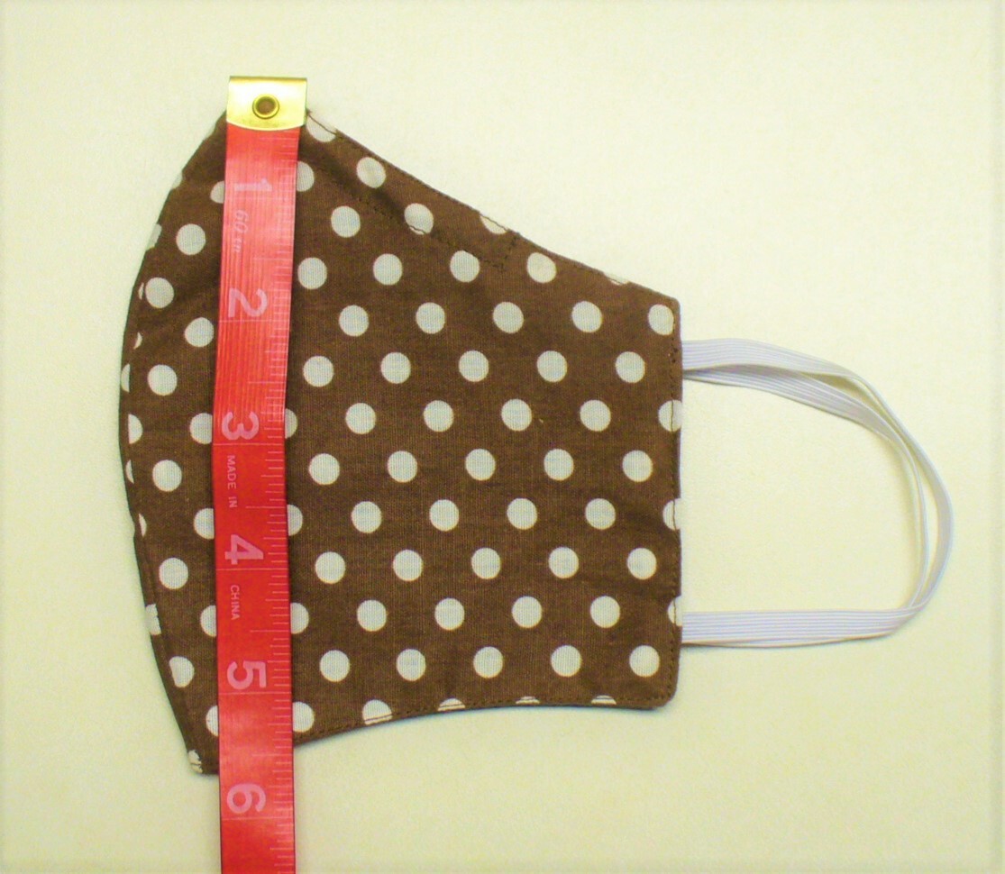 Face Mask Wire Adult Red Tan