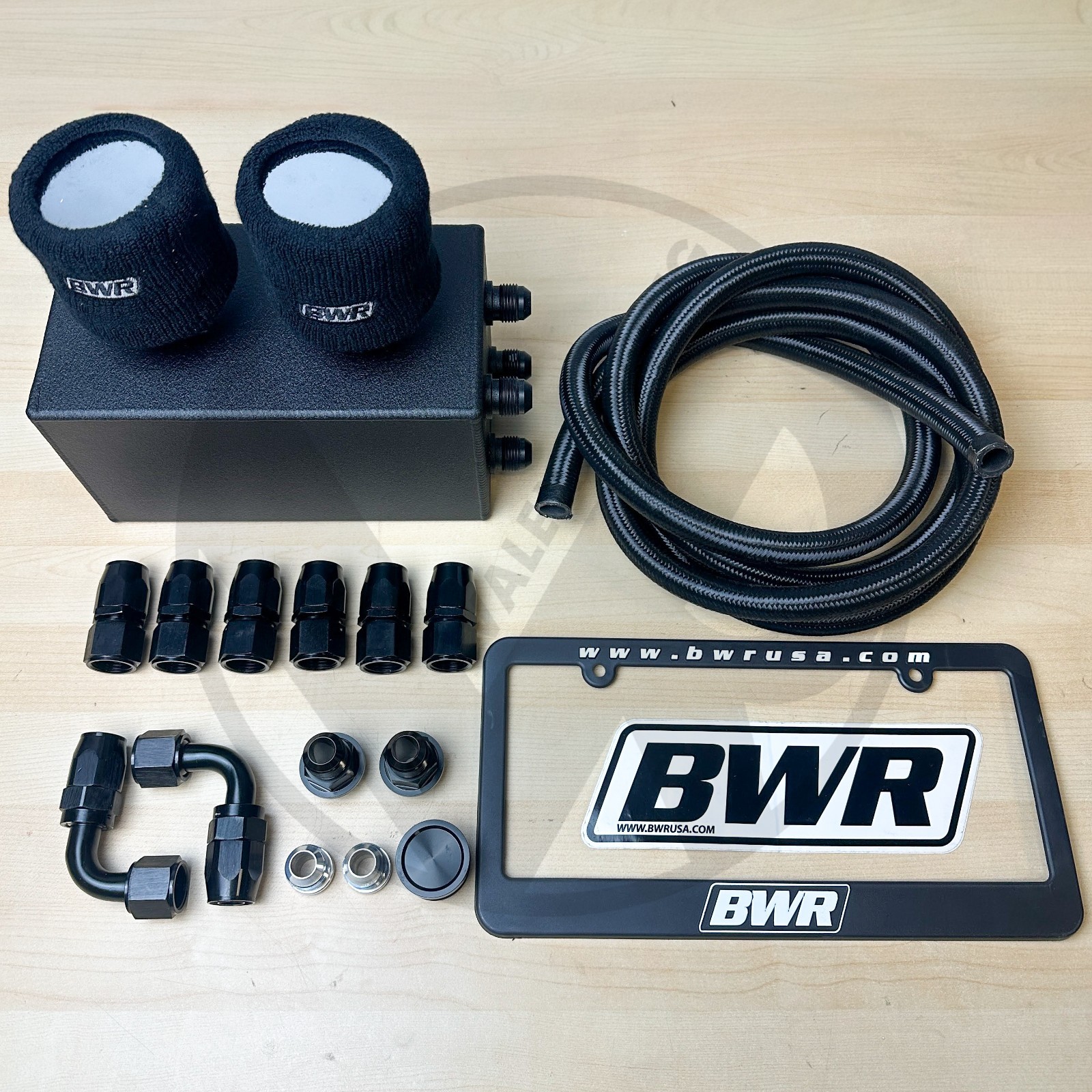 Blackworks Black Series Oil Catch Can Kit Race Breather Box For Honda Acura