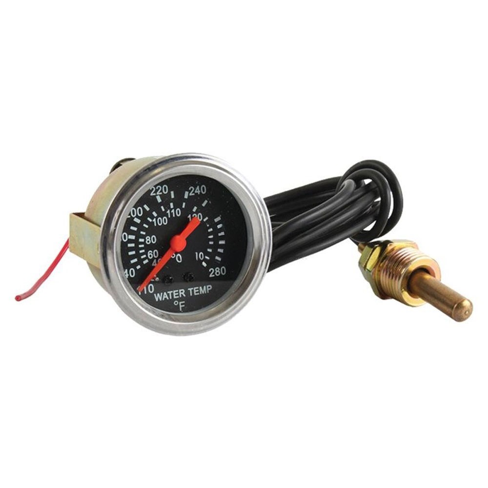 Tractor Universal 2" Water Temperature Gauge Numeric Chrome Bezel Fits Ford