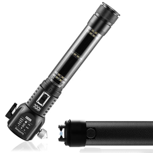 18-in-1 Car Emergency Tool - Safety Hammer, Flashlight, Lighter, Window Breaker,