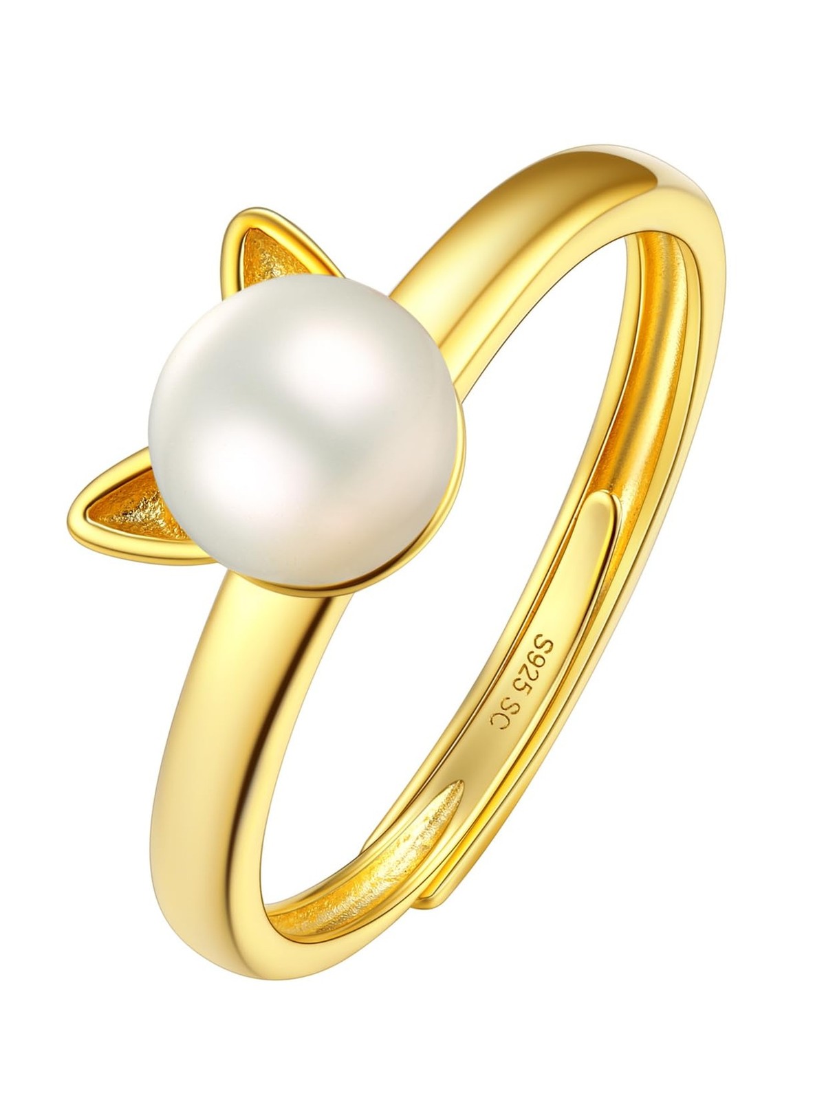 SILVERCUTE 925 Sterling Silver Band Rings Cat Rings for Women,Adjustable 925 ...