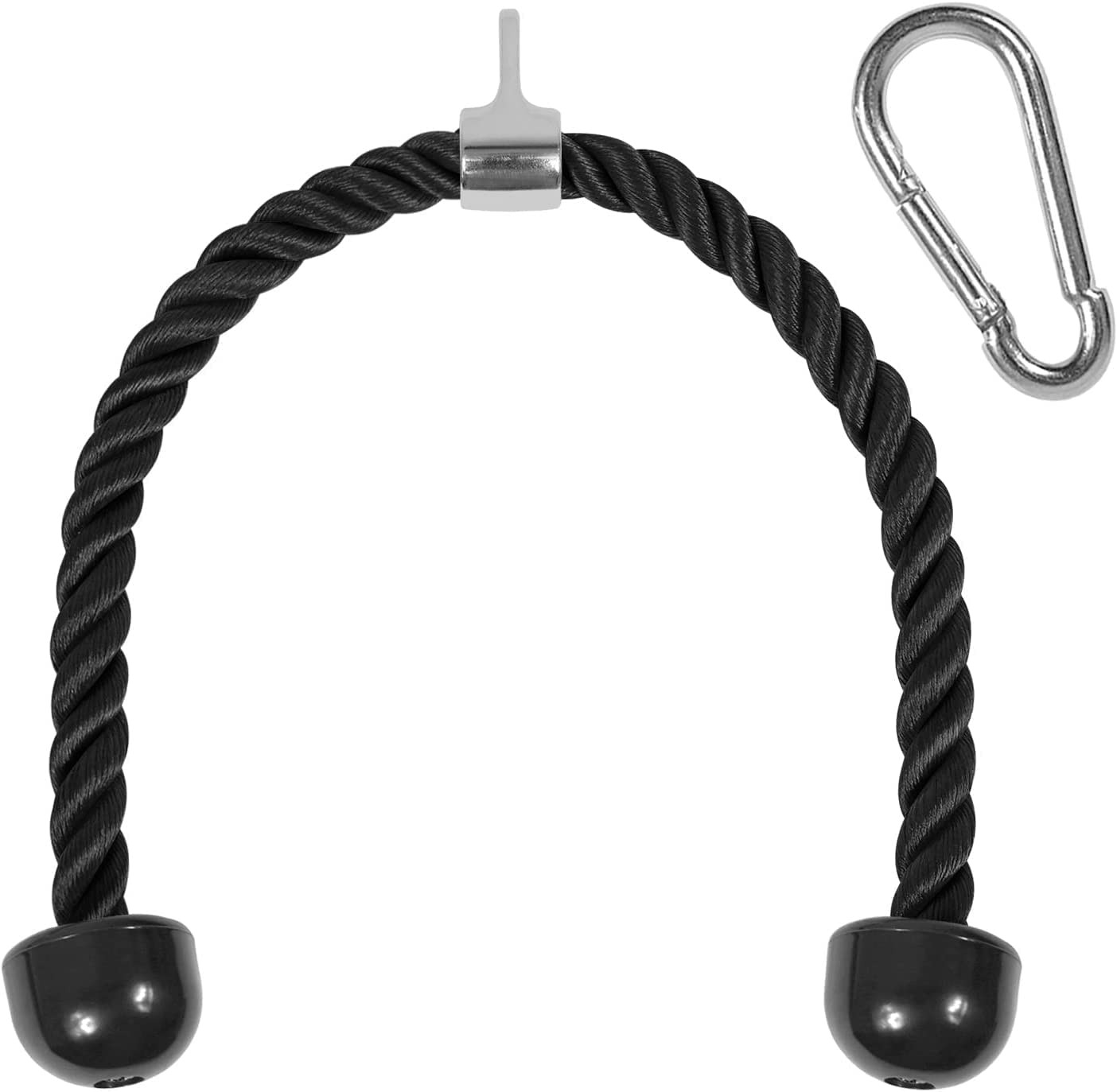 Deluxe Tricep Rope Cable Attachment, 27 & 36 Inch with 4 Colors, Exercise Machin