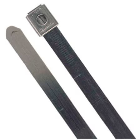 Ty-Rap Tys24-280-10 Cable Tie, 24 In L, 7-1/2 In Max Bundle Dia., Silver, 316