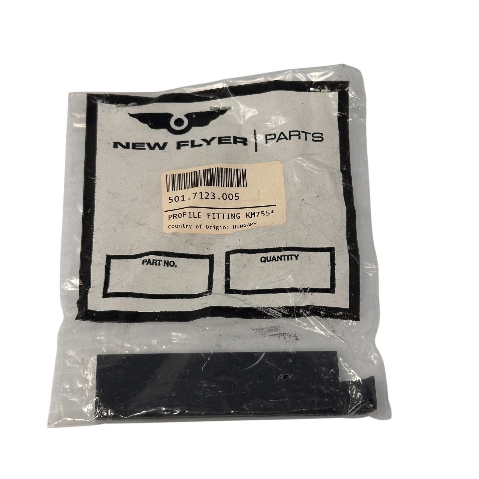 New Flyer 501.7123.005 Profile Fitting KM755 Genuine OEM Bus Part