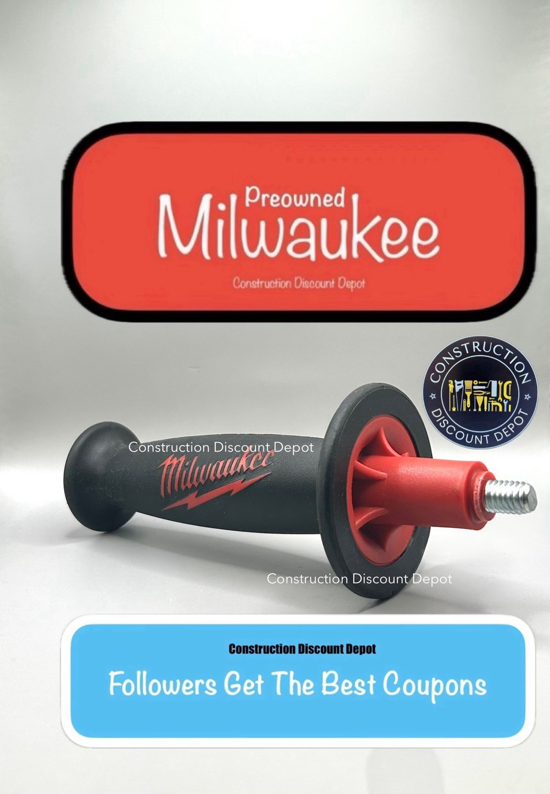 USED OEM Genuine Milwaukee Side Handle 43-62-1266 For Grinder 6088-31  & 6088-30