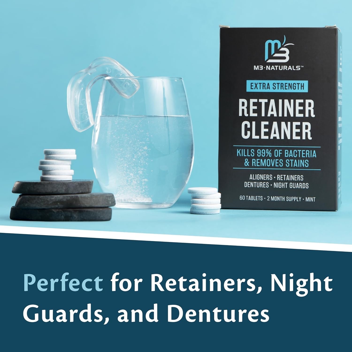 Retainer Cleanser Tablets 60 Count Mint