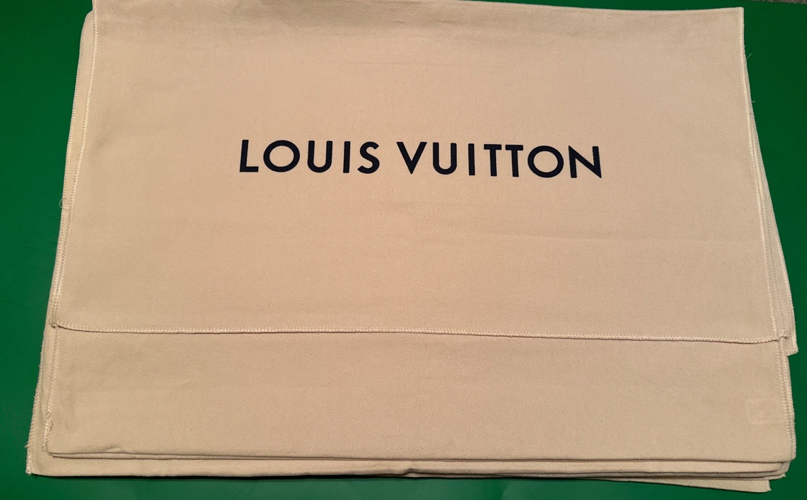 Authentic Louis Vuitton Dust Cover Bag, Beige “22x15” Envelope Type