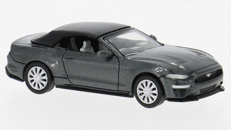 PCX87 2020 Ford Mustang 5.0 Convertible - Metallic Gray PCX87 #870567 HO 1/87