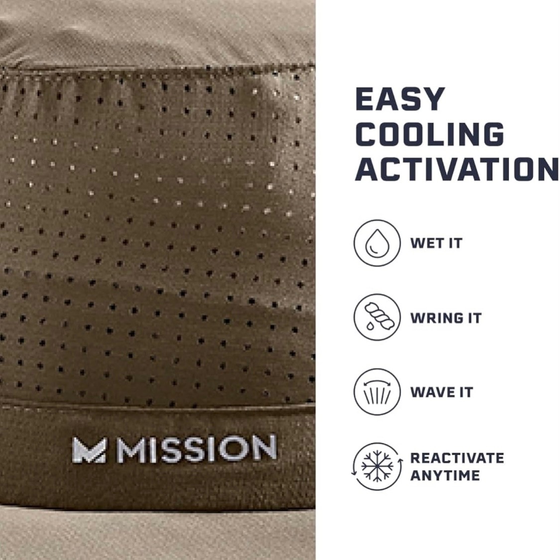 MISSION Cooling UPF Boonie Hat 3” Wide Brim Adjustable Fit - Sweat Activated 💦