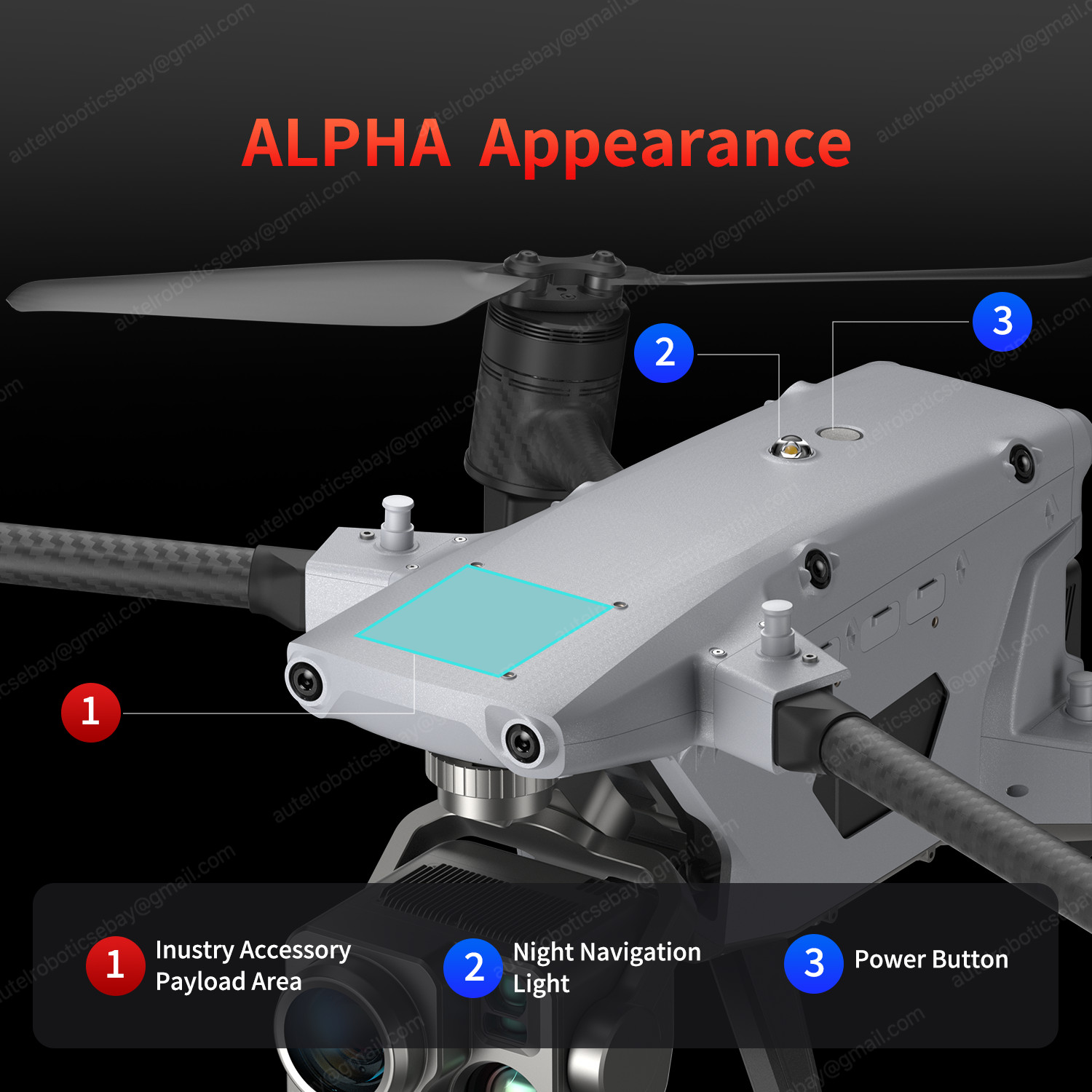 Autel Alpha Drone L35T Gimbal Multipurpose Industrial Application No Tariffs