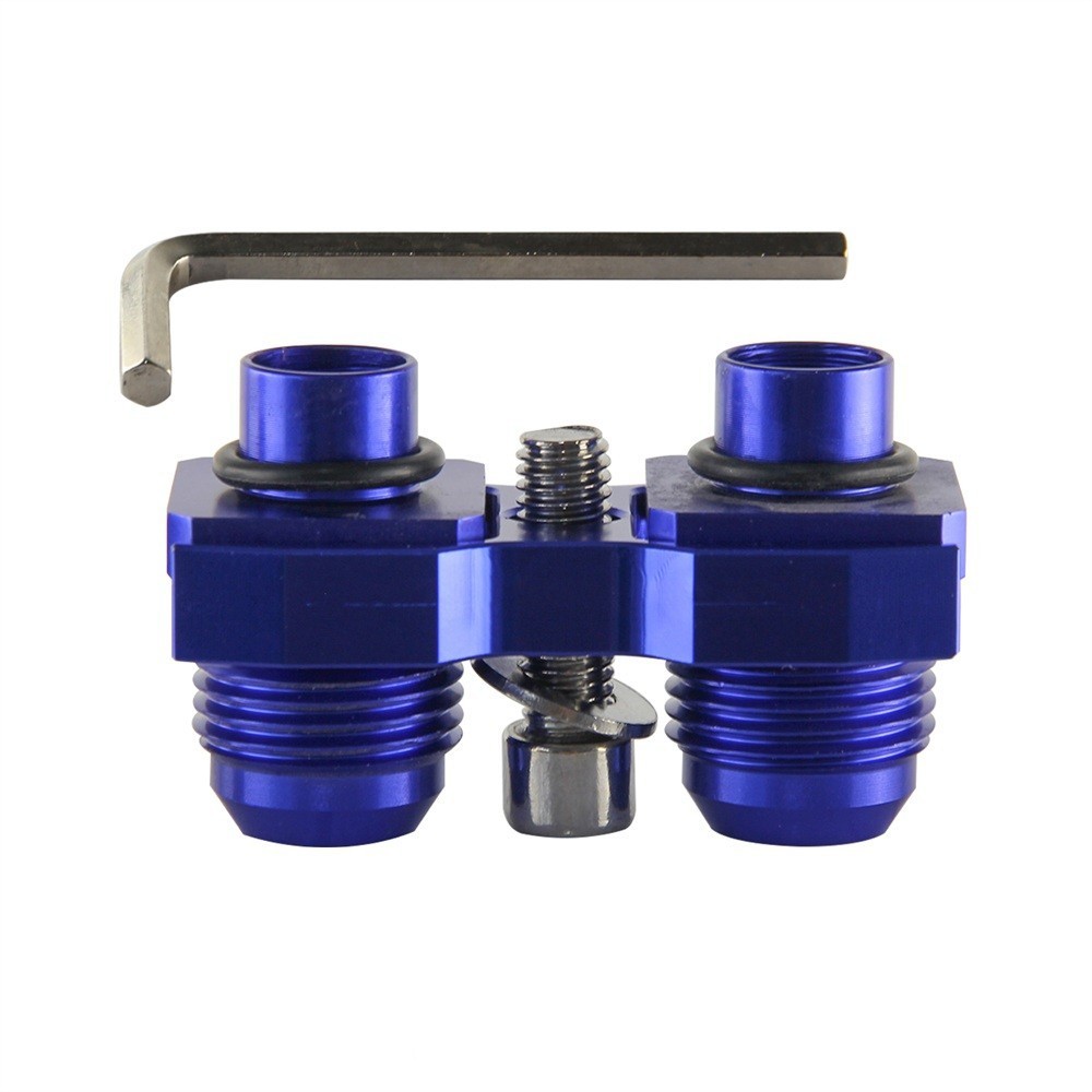AN10 Oil Cooler Adapter Fitting For BMW E36 E46 E82 E9X 135/335 E46 M3 E90 Blue