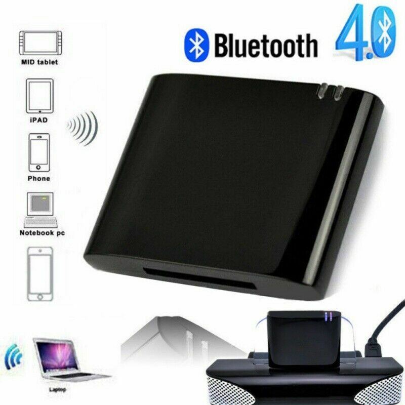 Music Audio Bluetooth Receiver Adapter For iPod iPhone 30 Pin Dock SoundDock II