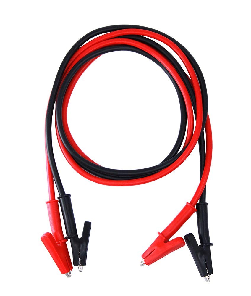 2 Pcs Mcigicm 15A 3.3Ft Dual Ended Crocodile Alligator Clips Test Lead