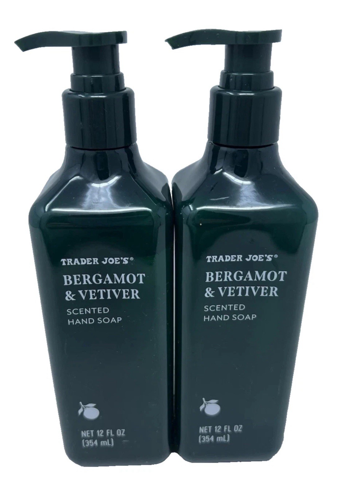2 Pack Trader Joe's BERGAMOT & VETIVER Hand Soap 12oz SOLD OUT HTF