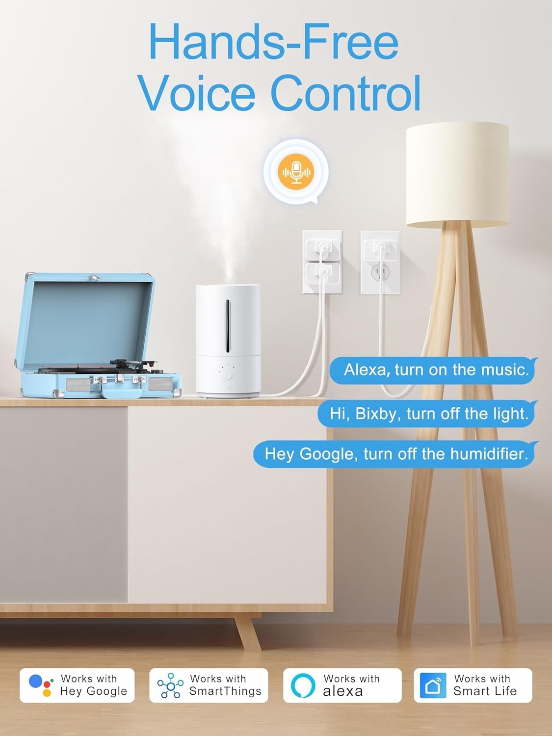 Transform Your Home - Wi-Fi Smart Plugs, Voice Control, 15A Power, 4-Pack