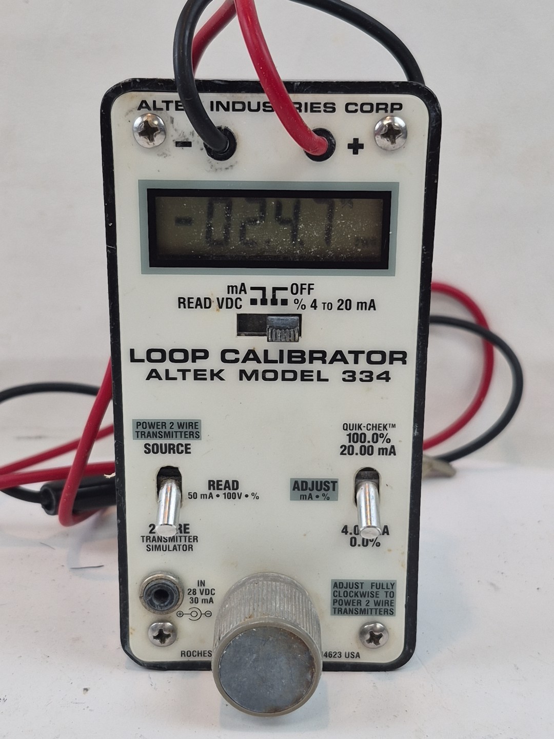 Altek Model 334 Loop Calibrator Tested Works