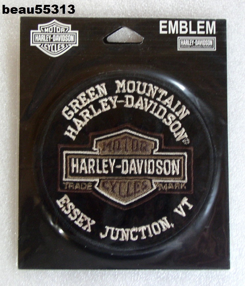 ⭐GREEN MOUNTAIN ESSEX JUNCTION VERMONT HARLEY DAVIDSON DEALER VEST EMBLEM PATCH