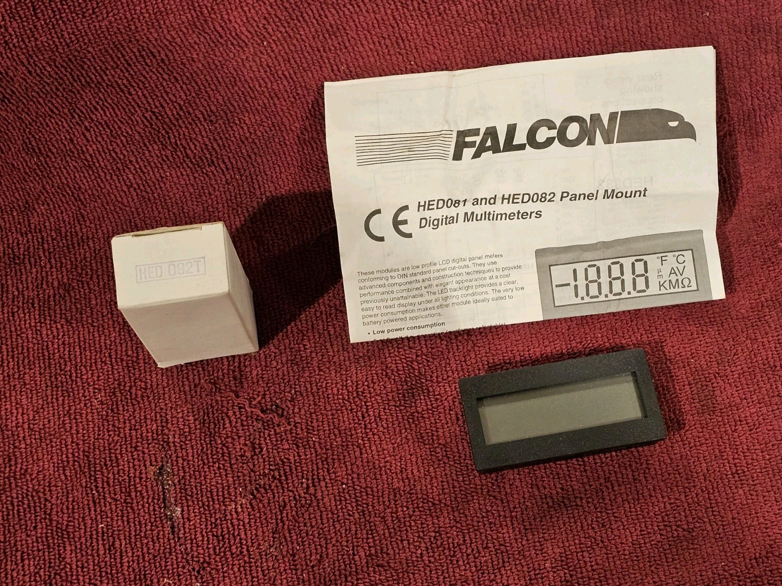 Falcon HED 082T, I-3/8" x 2-13/16" Digital Panel Meter