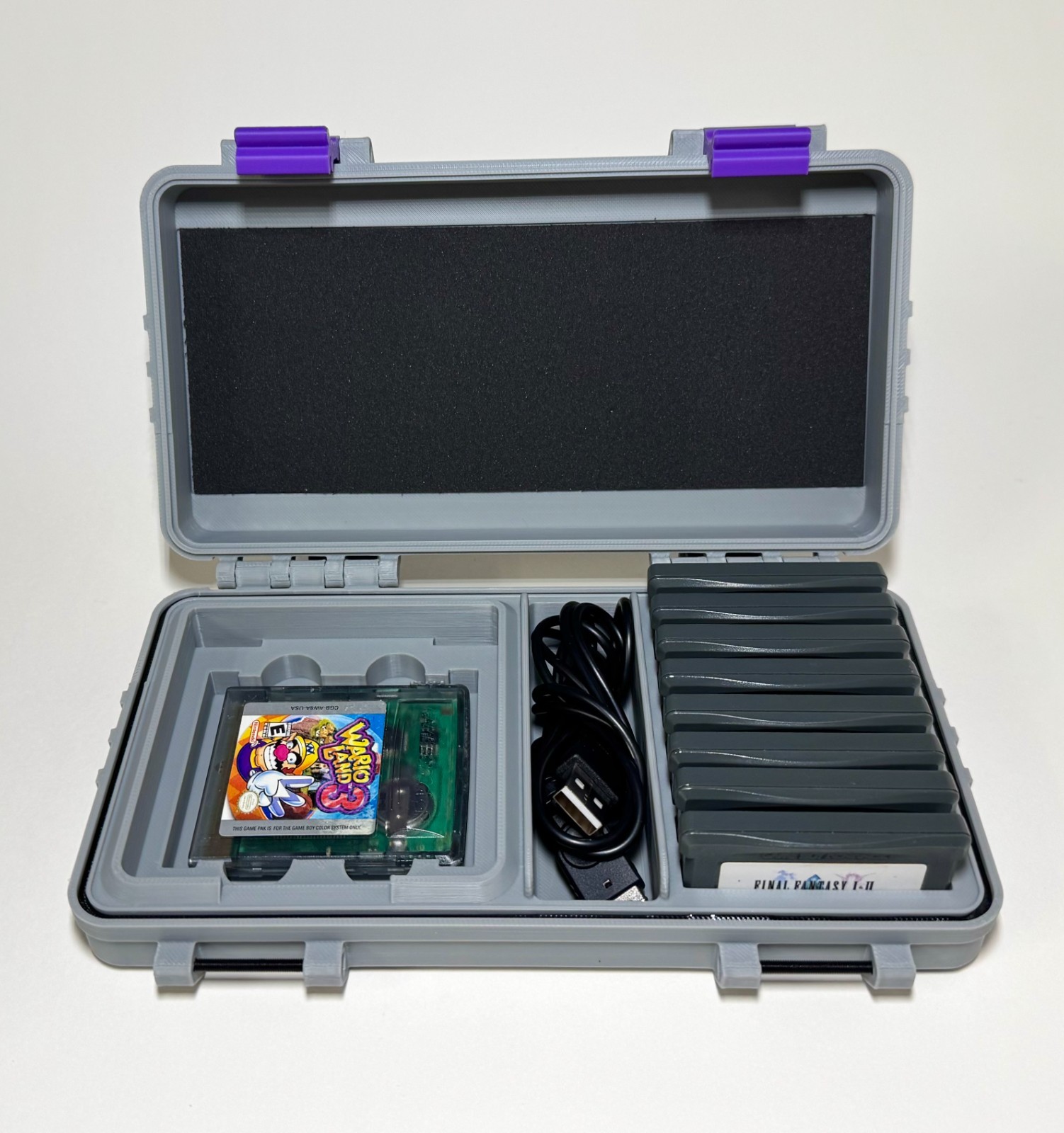 Protective Game Boy Advance SP Case: GBA Carrying Case w/ Accessory & Game Slots