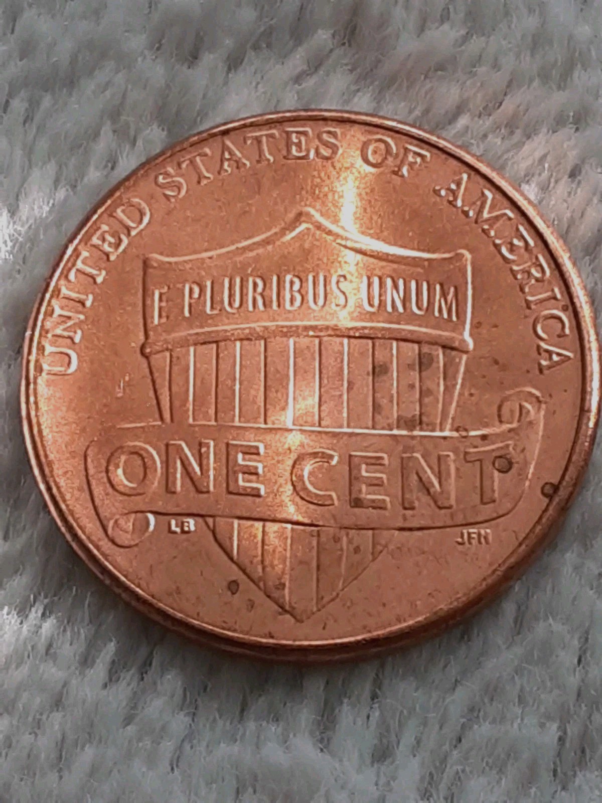2024 Lincoln Shield Penny No Mint Mark Obverve Extreme Strike Through Coin