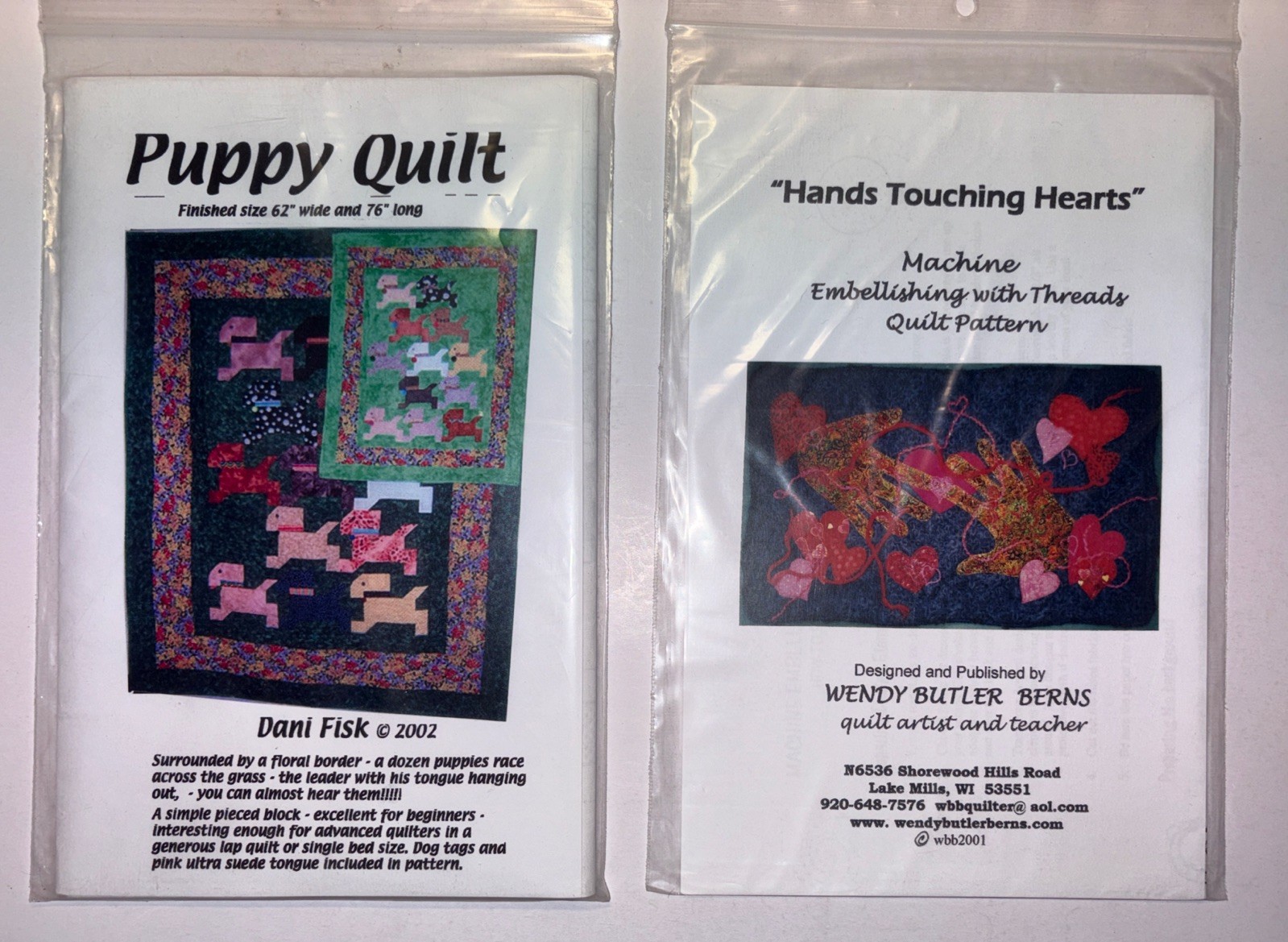 Vintage Quilt Pattern Lot (18)