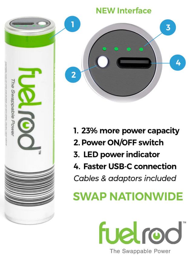 🔋 FuelRod USB C Portable Charger Kit Includes All Cables & Adapters 🔋