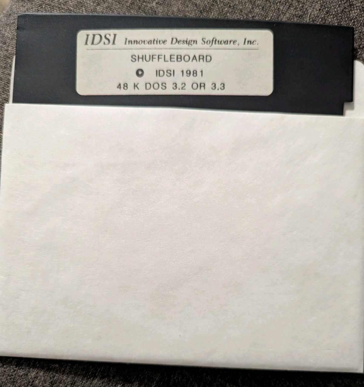 Vintage 5.25" Floppy Disk Shuffleboard