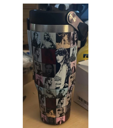 New in Box-Taylor Swift the Eras Tour Stainless Steel Tumbler with Straw 30 oz