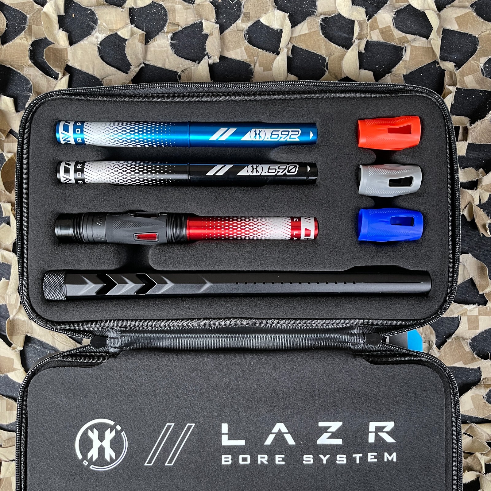 HK Army 15" LAZR Elite Fossil Barrel Kit Colored Inserts - Dust Black- Luxe