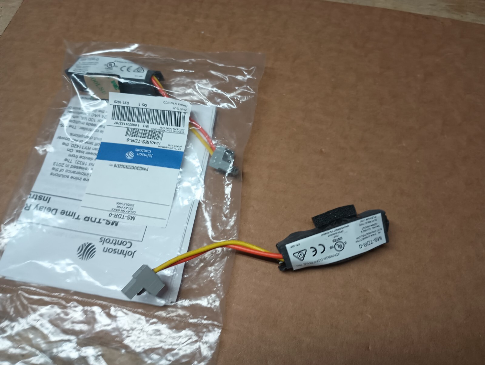Johnson Controls MS-TDR-0 Time Delay Relay For Single VMA