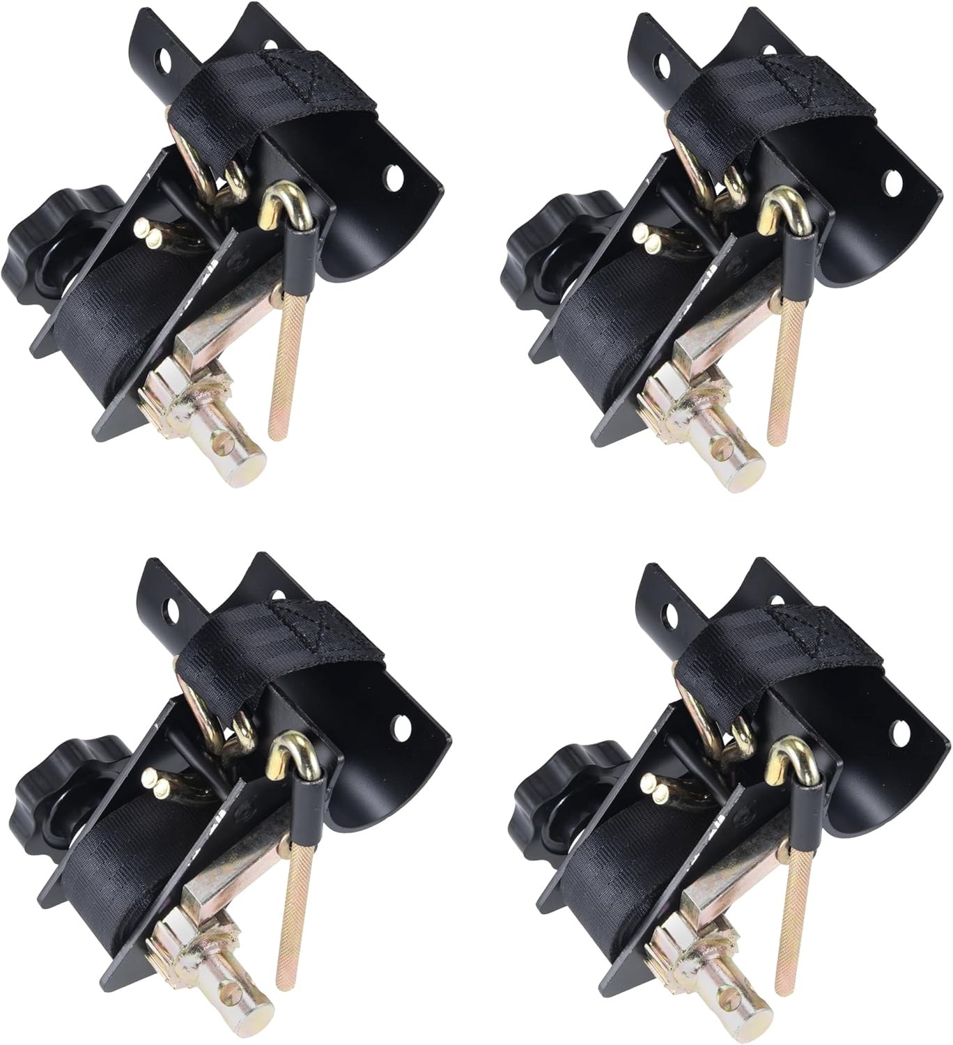 Ladder Rack Ratchet Strap 1.5" Wide x 7.5' Long Black Retractable Tie Down...