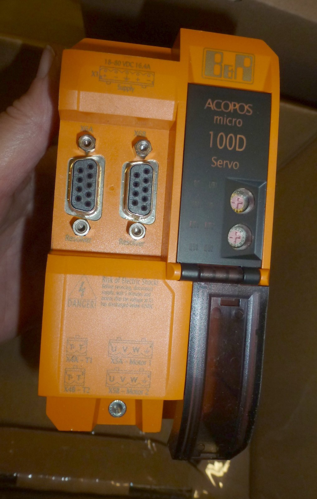 B&R ACOPOS micro Servo Inverter 100D 80VD100PD.C022-01  Powerlink 2x Resolver