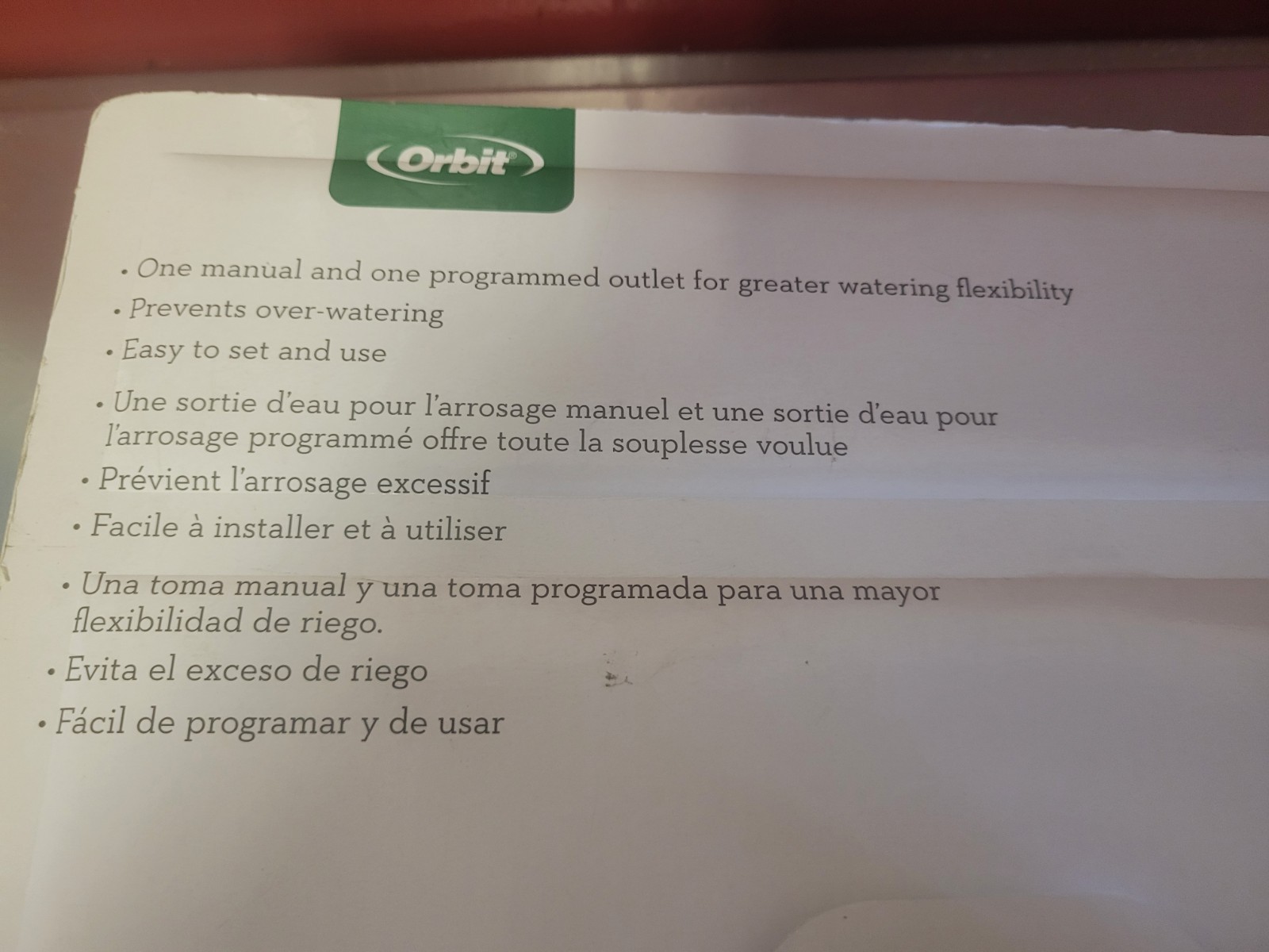 ORBIT ~ Watering Timer Programmer ~ Model 470228 ~ Lawn Garden Hose ~ NEW!