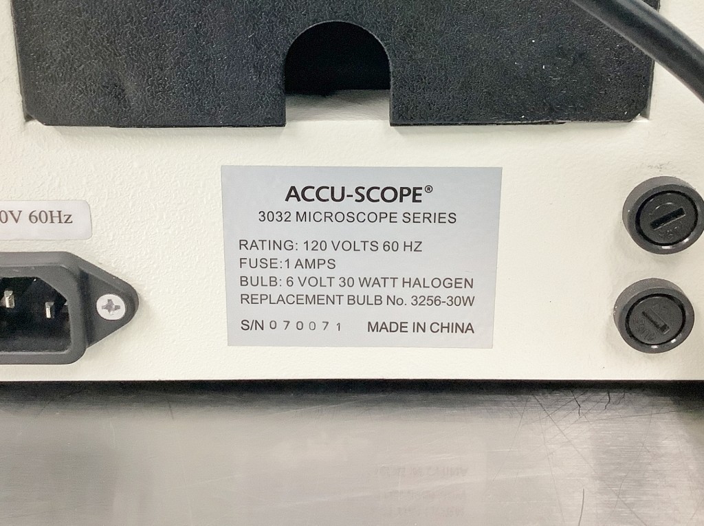 Accu-Scope Inverted Microscope - Tested with Warranty SEE VIDEO