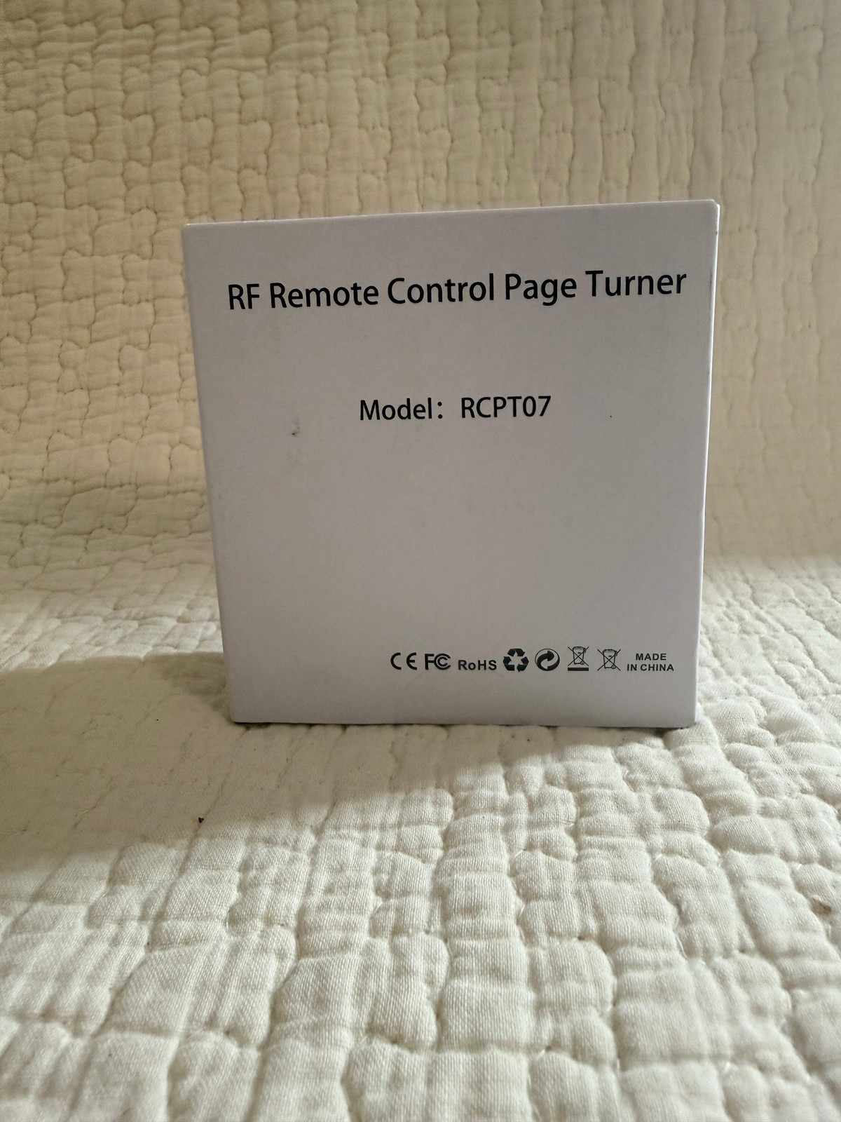 RCPT07 RF Wireless Page Turner Remote Kindle iPad eReader Hands-Free Clicker