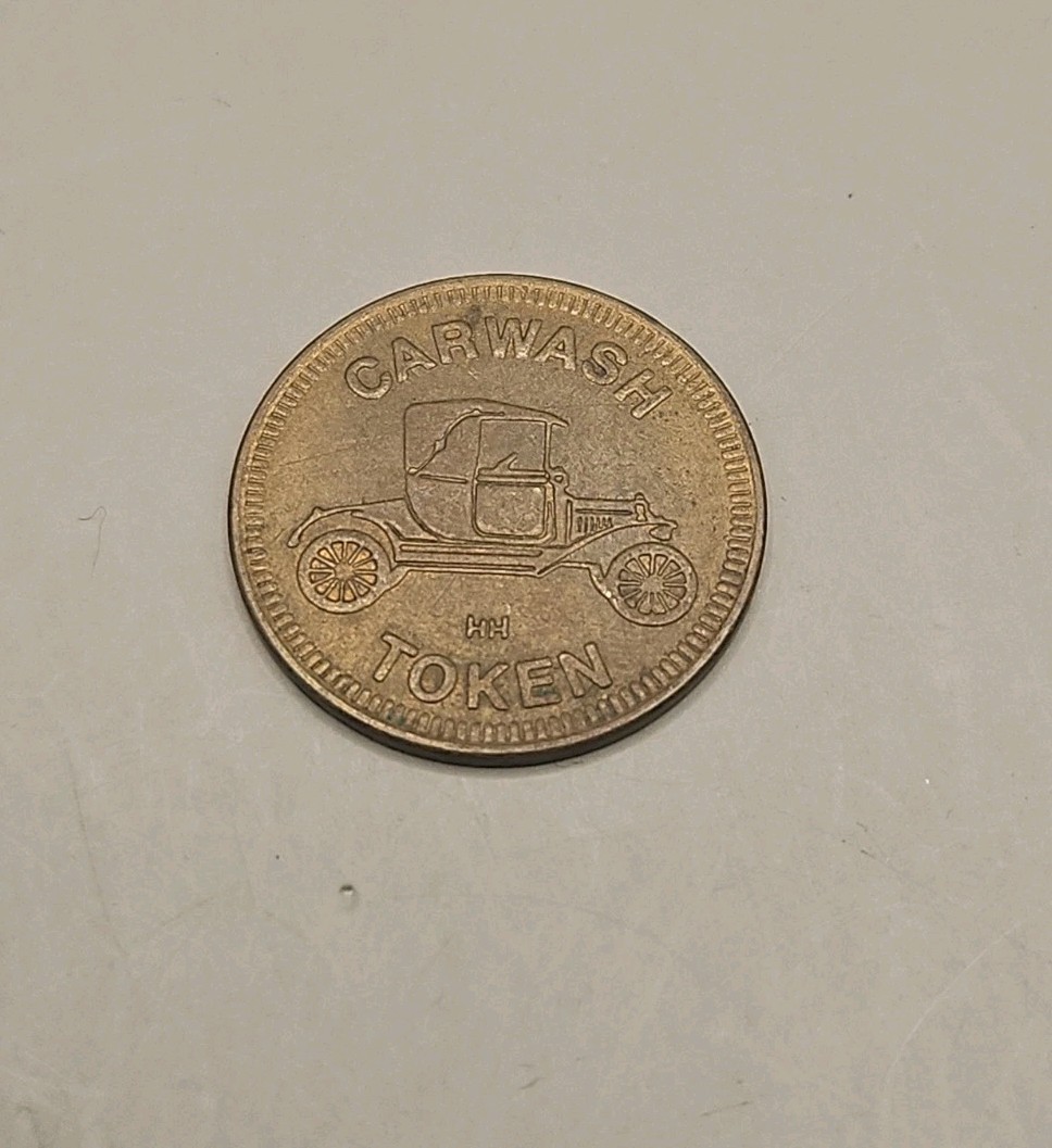Car Wash Token Brass Car Design NO CASH VALUE