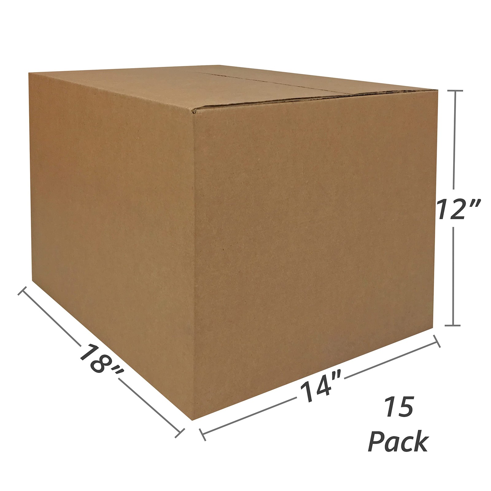 Ubmove 18 X 14 X 12 Inch Medium Size Boxes 15 Pack Single Wall Boxes For
