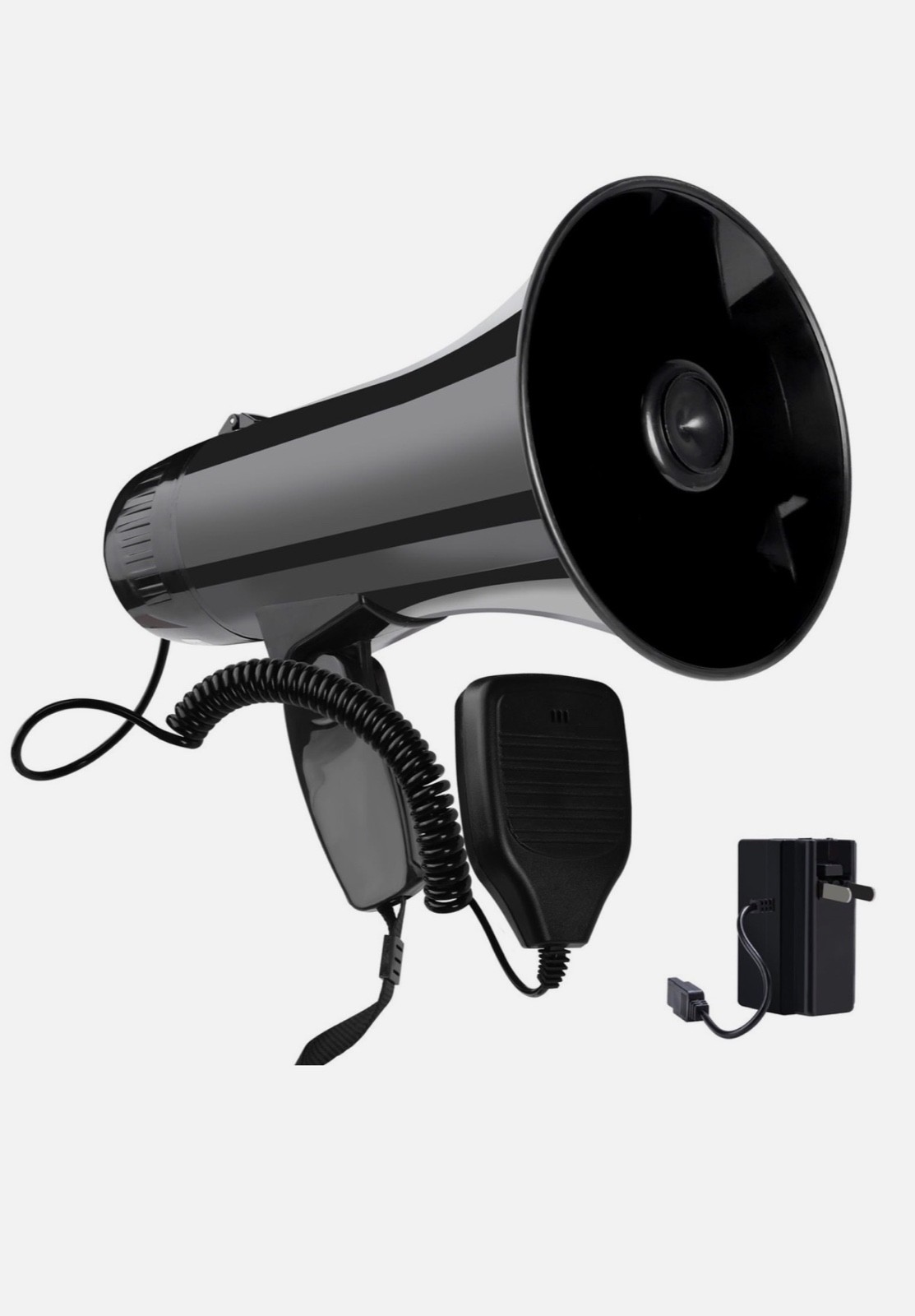 MyMealivos 35W Portable Megaphone Speaker PA Bullhorn w/ Detachable Mic