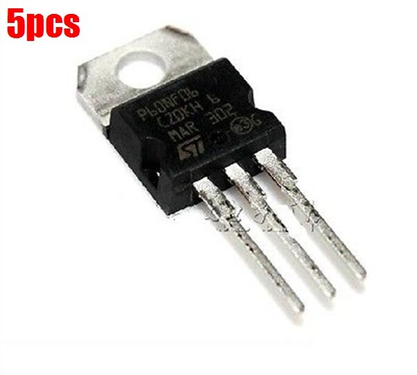 5Pcs Power Mosfet P60NF06 Transistor TO-220 et