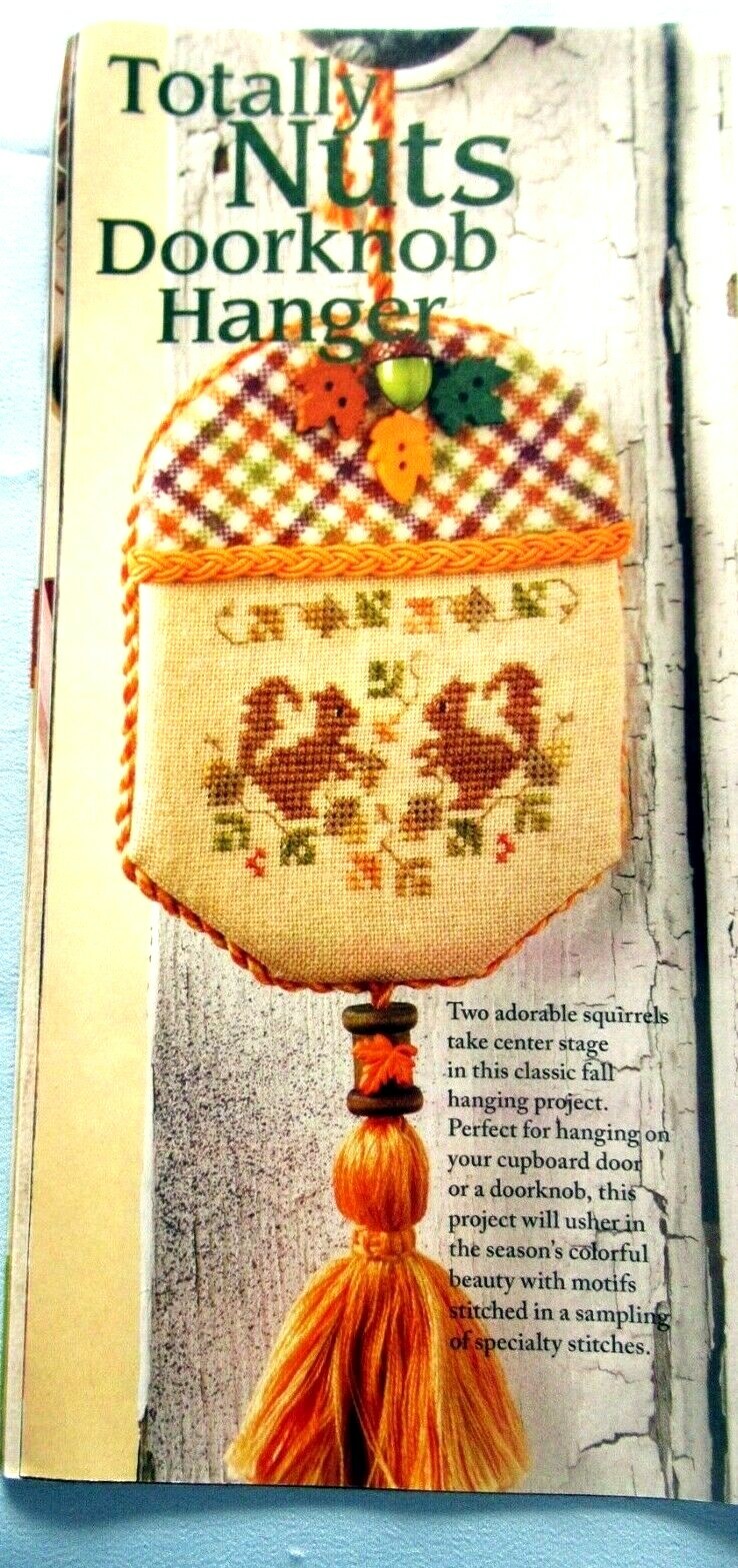 Totally Nuts Squirrels Patterned Gourds Jumping Fish 3 CROSS STITCH PATTERNS