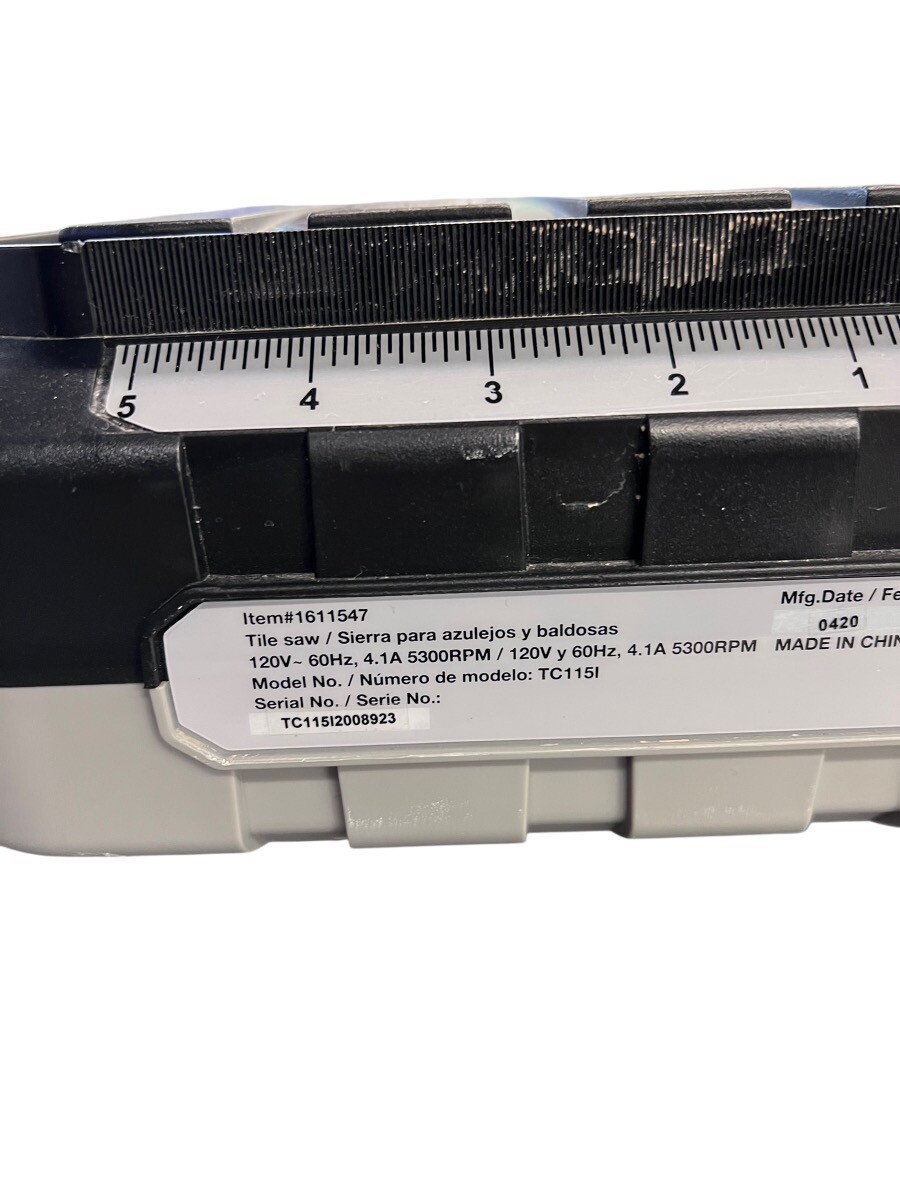 PROJECT SOURCE 1611547 TILE SAW (ME-DC) (PPJ049998)