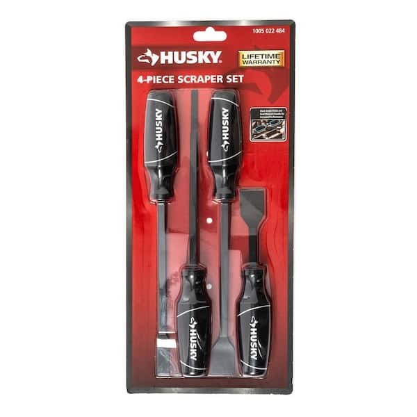 Husky 4 Piece Scraper Set Black Oxide Finish Brand New