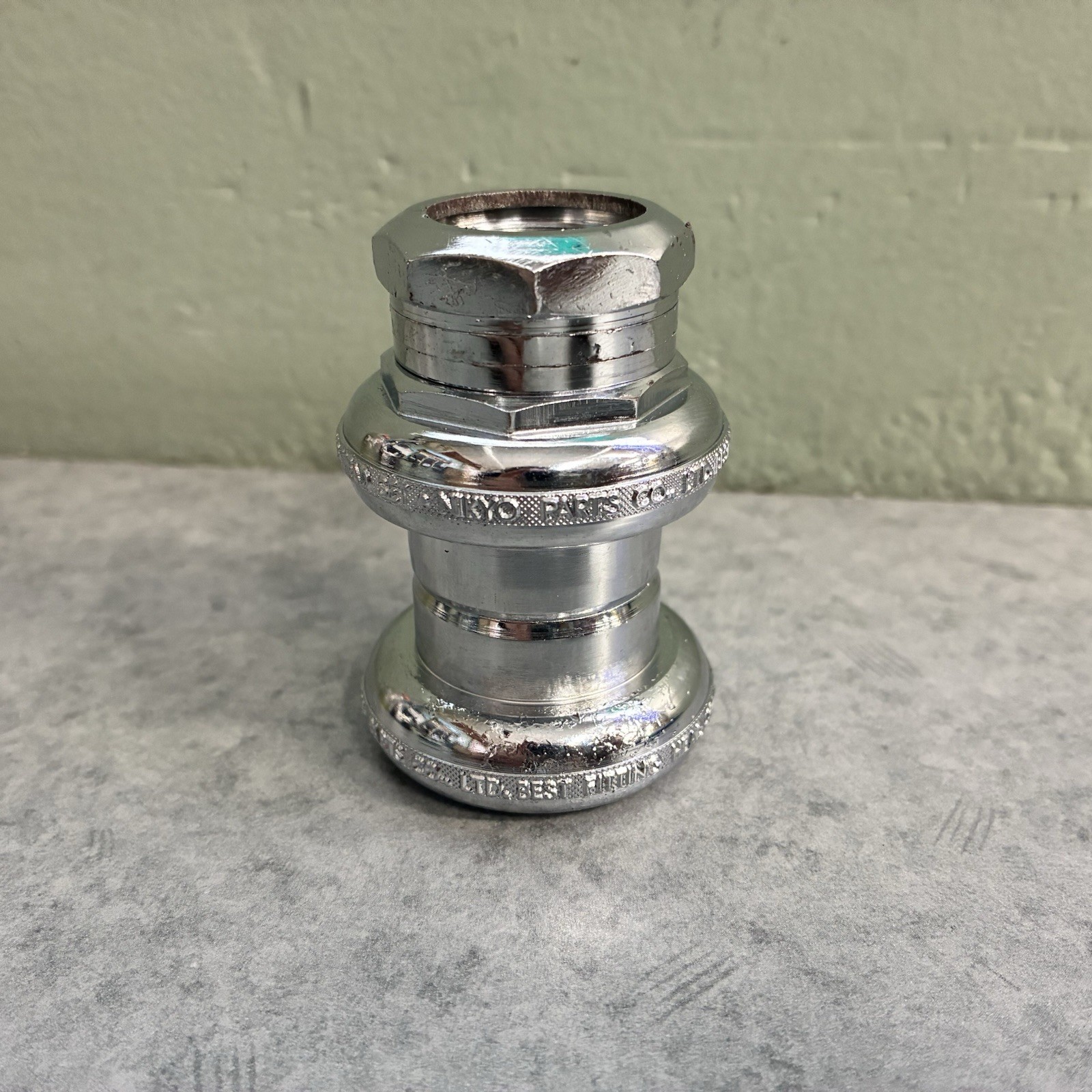 Old School Nikyo 1” Threaded Headset 27mm Race Vintage MTB BMX Klunker Chrome