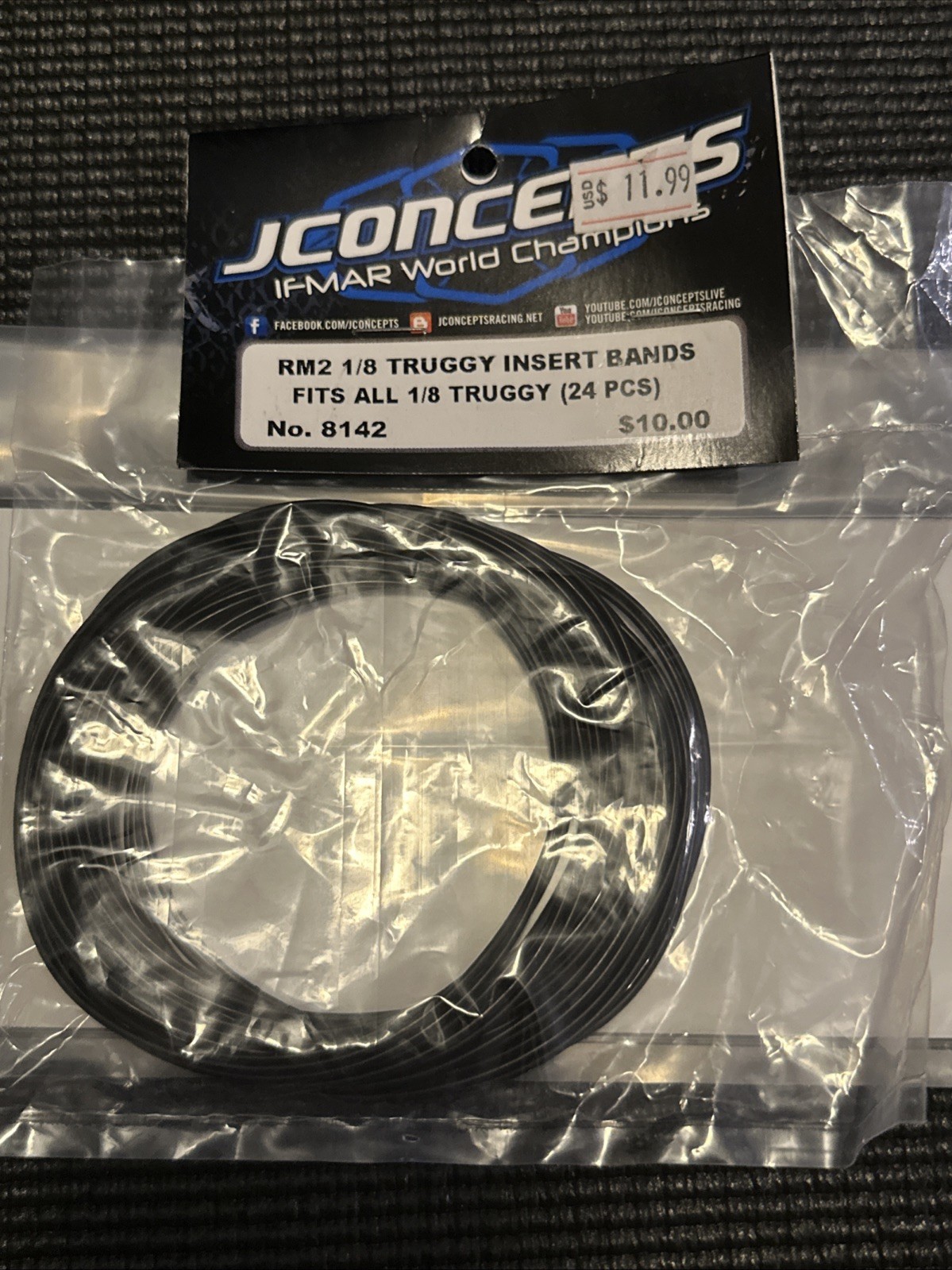 JConcepts RM2 1/8th Truck Insert Bands (24) [JCO8142]